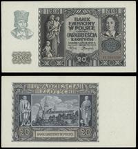 20 złotych 1.03.1940, Seria H 7641259, lekko prz