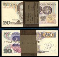 100 x 20 złotych  1.06.1982, oryginalnie zapakow