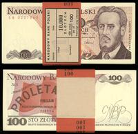 100 x 100 złotych 1.06.1986, oryginalnie zapakow