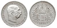 korona 1916, Wiedeń, srebro 5.00 g, pięknie zach