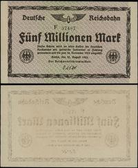 5 milionów marek 22.08.1923, Berlin, Seria F 374