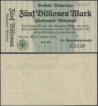 5 bilionów marek 27.10.1923, Berlin, Seria HR42 