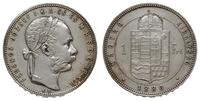 1 forint 1880 KB, Kremnica, wyczyszczony, Her. 6