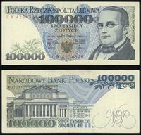 100.000 złotych 1.02.1990, seria CB 4234325, ban