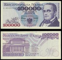 100.000 złotych 16.11.1993, seria K 8045452, śla