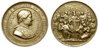 medal 1867, Aw: popiersie papieża w prawo, napis