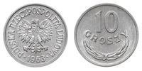 10 groszy 1963, Warszawa, aluminium, wyśmienity 
