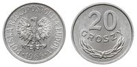 20 groszy 1966, Warszawa, aluminium, wyśmienite,