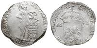 silver dukat 1693, Aw: Rycerz; poniżej tarcza he
