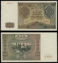 100 złotych 1.08.1941, seria A, numeracja 380267