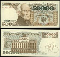 50 000 złotych 1.12.1989, seria G 8059598, Lucow