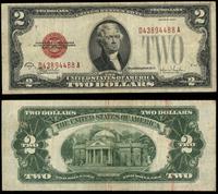 2 dolary 1928 F, czerwona pieczęć, seria  D 4389