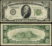 10 dolarów 1928 B, zielona pieczęć, seria B 6287