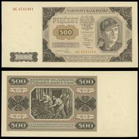 500 złotych 01.07.1948, Seria AC, numeracja 4741