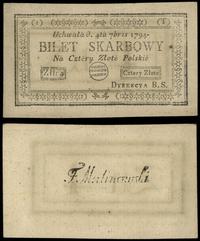 4 złote polskie 04.09.1794, Seria 1-T, Lucow 43t