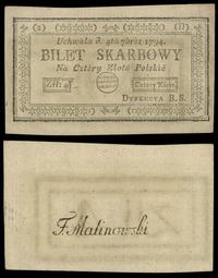 4 złote polskie 04.09.1794, Seria 2-D, Lucow 44d