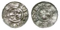 denar XI w., Aw: Krzyż prosty z kulkami w polach