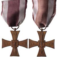 Krzyż Walecznych 1944 - PRL, 43 mm, wstążka