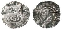 denar XI w., Aw: Monogram karoliński, Rw: Krzyż 