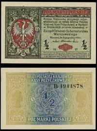 1/2 marki polskiej 09.12.1916, "Generał" seria B