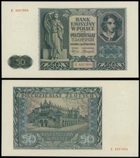 50 złotych 01.08.1941, Seria E, numeracja 495785