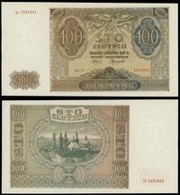 100 złotych 01.08.1941, Seria D, numeracja 15318