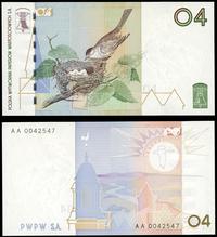 banknot pokazowy 2004, testowy banknot wydany pr