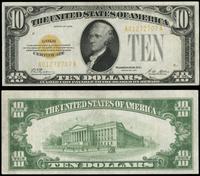 10 dolarów 1928, Seria A 01272707 A, żółta piecz