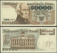 50.000 złotych 1.12.1989, seria G 8059110, Miłcz