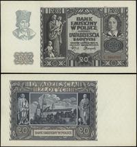 20 złotych 1.03.1940, seria L, numeracja 2940783