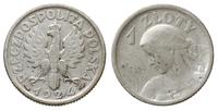1 złoty 1924, Paryż, Kobieta z kłosami - róg i p