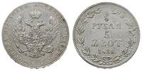 3/4 rubla = 5 złotych 1839/M-W, Warszawa, Bitkin