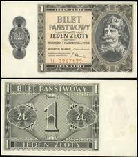 1 złoty 01.10.1938, Seria IŁ, numeracja 9247122,