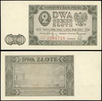 2 złote 01.07.1948, Seria CC, numeracja 2284724 