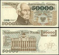 50.000 złotych 01.12.1989, Seria G, numeracja 80