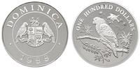 100 dolarów 1988, Papuga, srebro "925" 128.81g ,