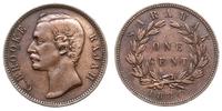 cent 1884, Sarawak Rajah C. Brooke, ładna patyna