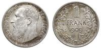 1 frank 1909, patyna, piękne