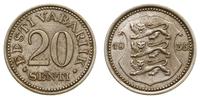 20 centów 1935, "nowe srebro", patyna, Parchimow
