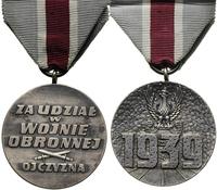 Medal Za Udział W Wojnie Obronnej 1939, biały me