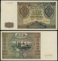 100 złotych 1.08.1941, seria A, numeracja 047533