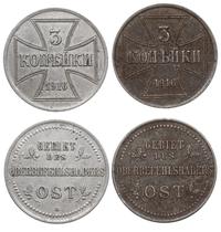 2 x 3 kopiejki 1916, A (Berlin) i J (Hamburg), r