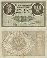 1.000 marek polskich 17.05.1919, seria ZF, numer