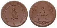 3 marki 1921, Altenburg, brązowy biskwit, wyśmie
