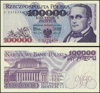 100.000 złotych 16.11.1993, seria C 2370634, mał