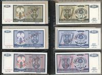 Chorwacja, klaser z 34 wzorami banknotów z lat 1992-1993
