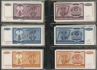 Chorwacja, klaser z 34 wzorami banknotów z lat 1992-1993