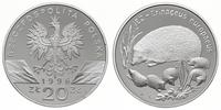 20 złotych 1996, Warszawa, Jeż, srebro 31.1 g, P