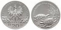 20 złotych 2002, Warszawa, Żółw Błotny, srebro 2