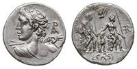denar 112-111 pne, Rzym, Aw: Popiersie w lewo Ap